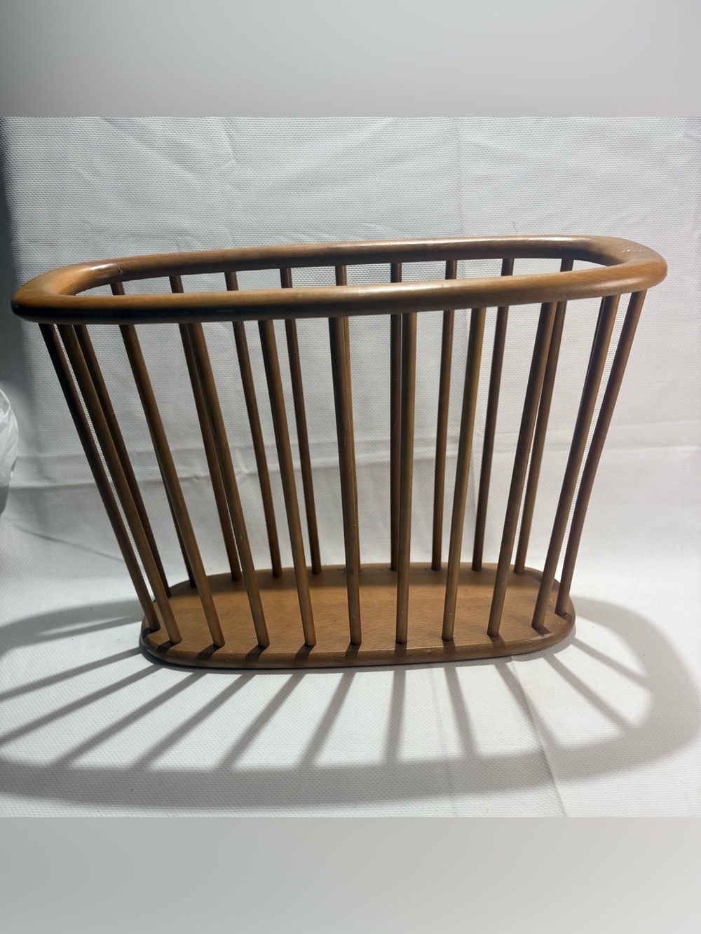 Woodwick Brown Wooden Slatted Magazine Holder